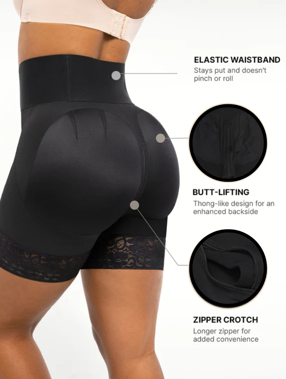 Comfure™ High Waisted Butt Lifting Body Shaper Shorts