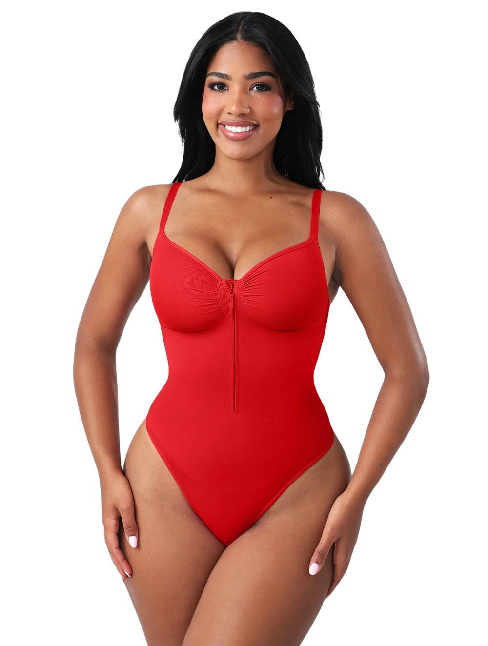 Comfure™ Seamless Tummy Control Zipper Sculpt and Support Bodysuit