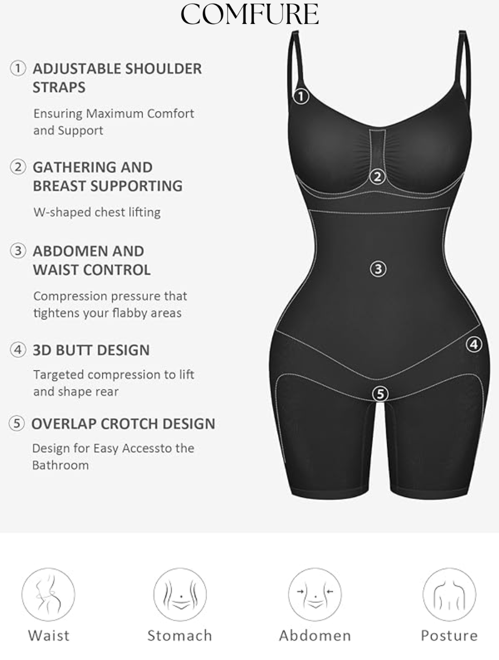 Comfure™ Body Shaper Slimming Bodysuit