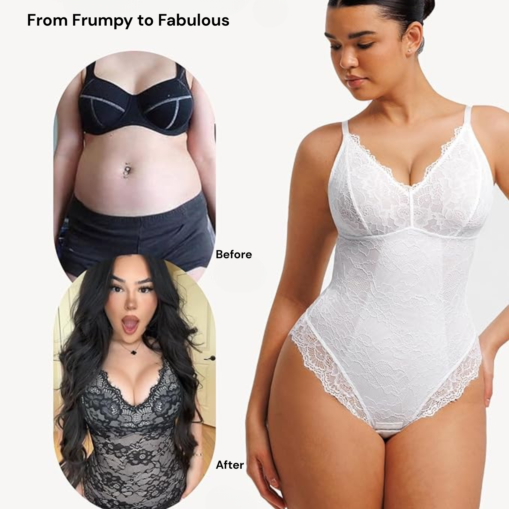 Comfure™ Tummy Control V-Neck Sleeveless Bodysuit