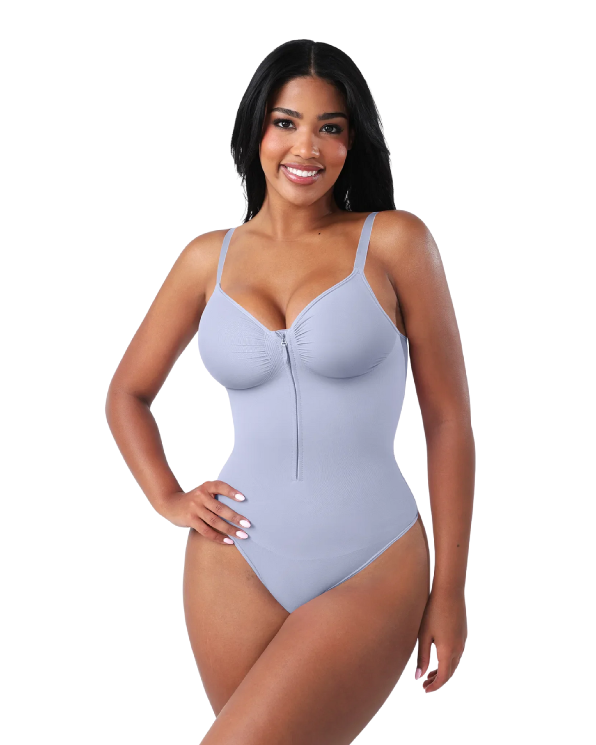 Comfure™ Seamless Tummy Control Zipper Sculpt and Support Bodysuit