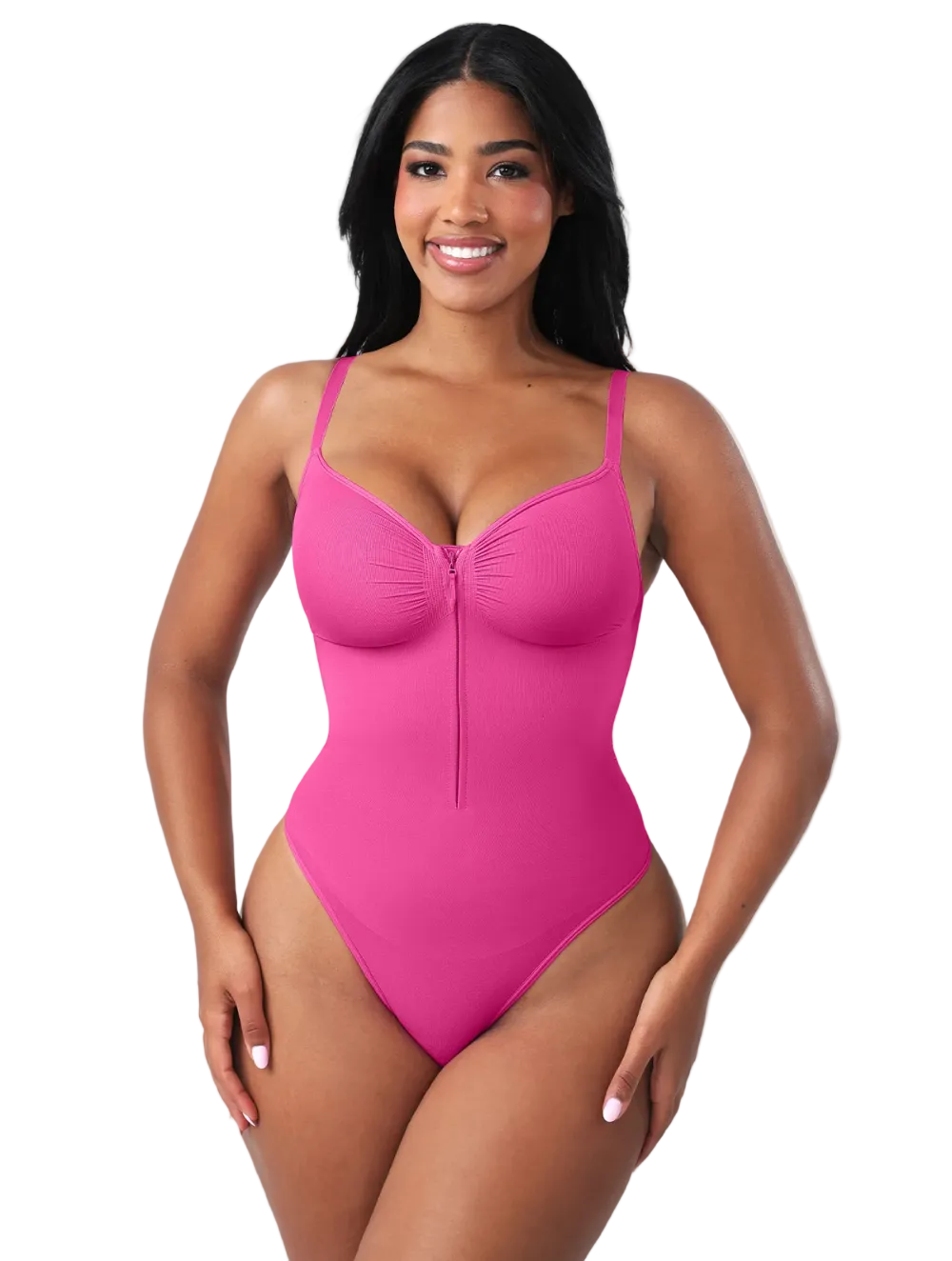 Comfure™ Seamless Tummy Control Zipper Sculpt and Support Bodysuit