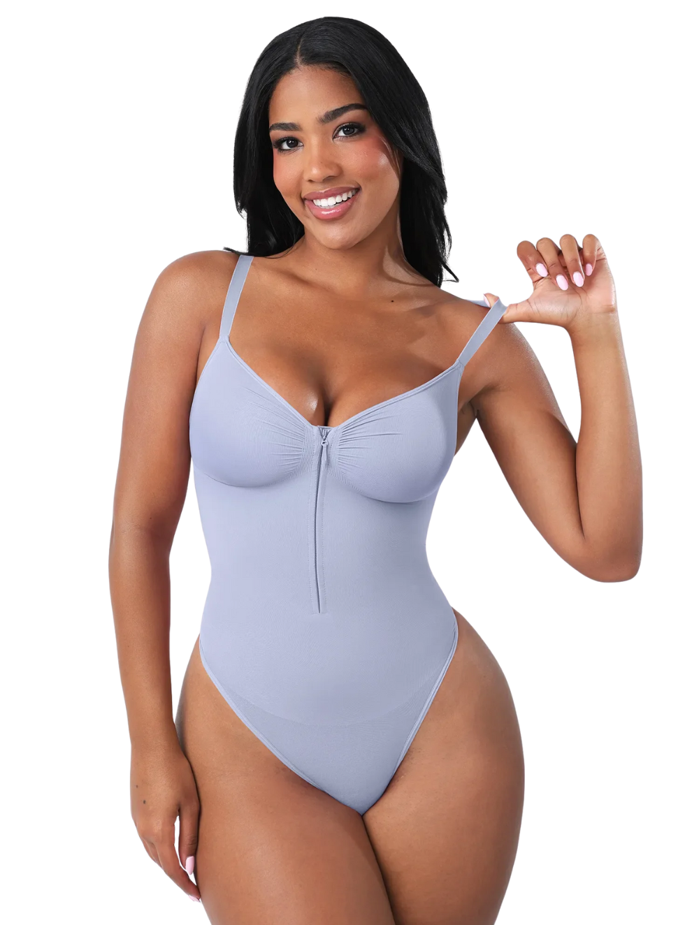 Comfure™ Seamless Tummy Control Zipper Sculpt and Support Bodysuit