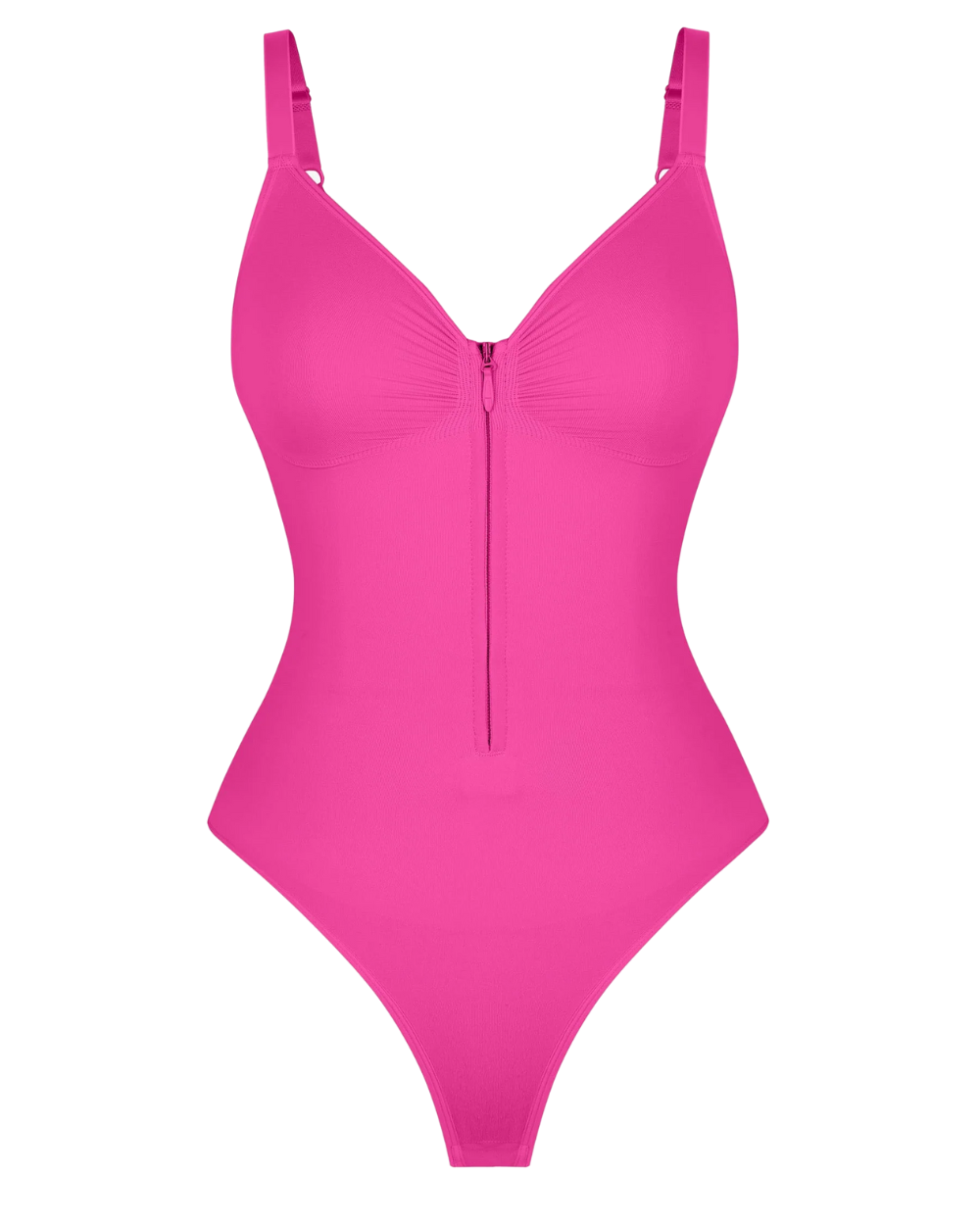 Comfure™ Seamless Tummy Control Zipper Sculpt and Support Bodysuit