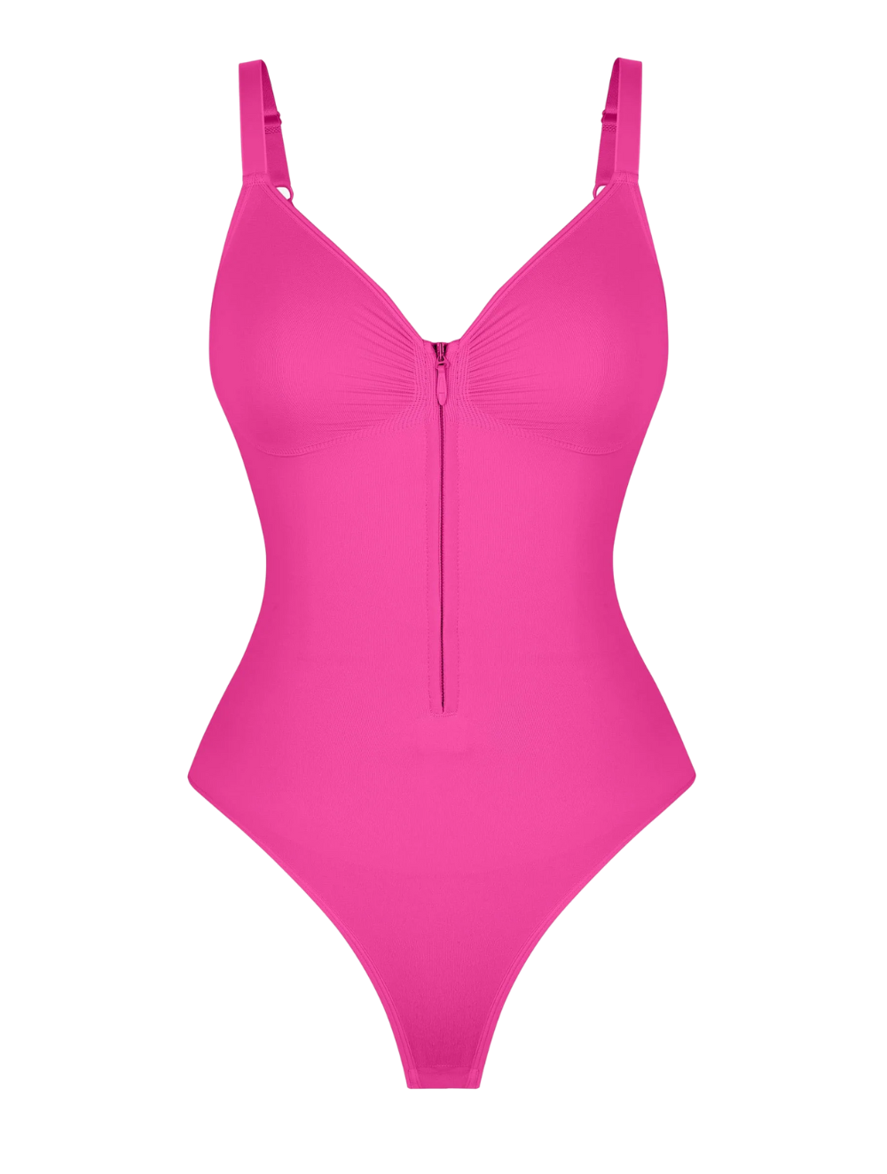 Comfure™ Seamless Tummy Control Zipper Sculpt and Support Bodysuit