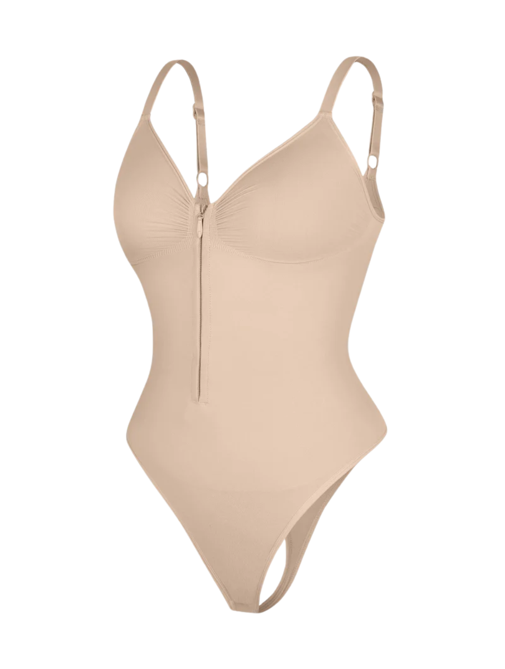 Comfure™ Seamless Tummy Control Zipper Sculpt and Support Bodysuit