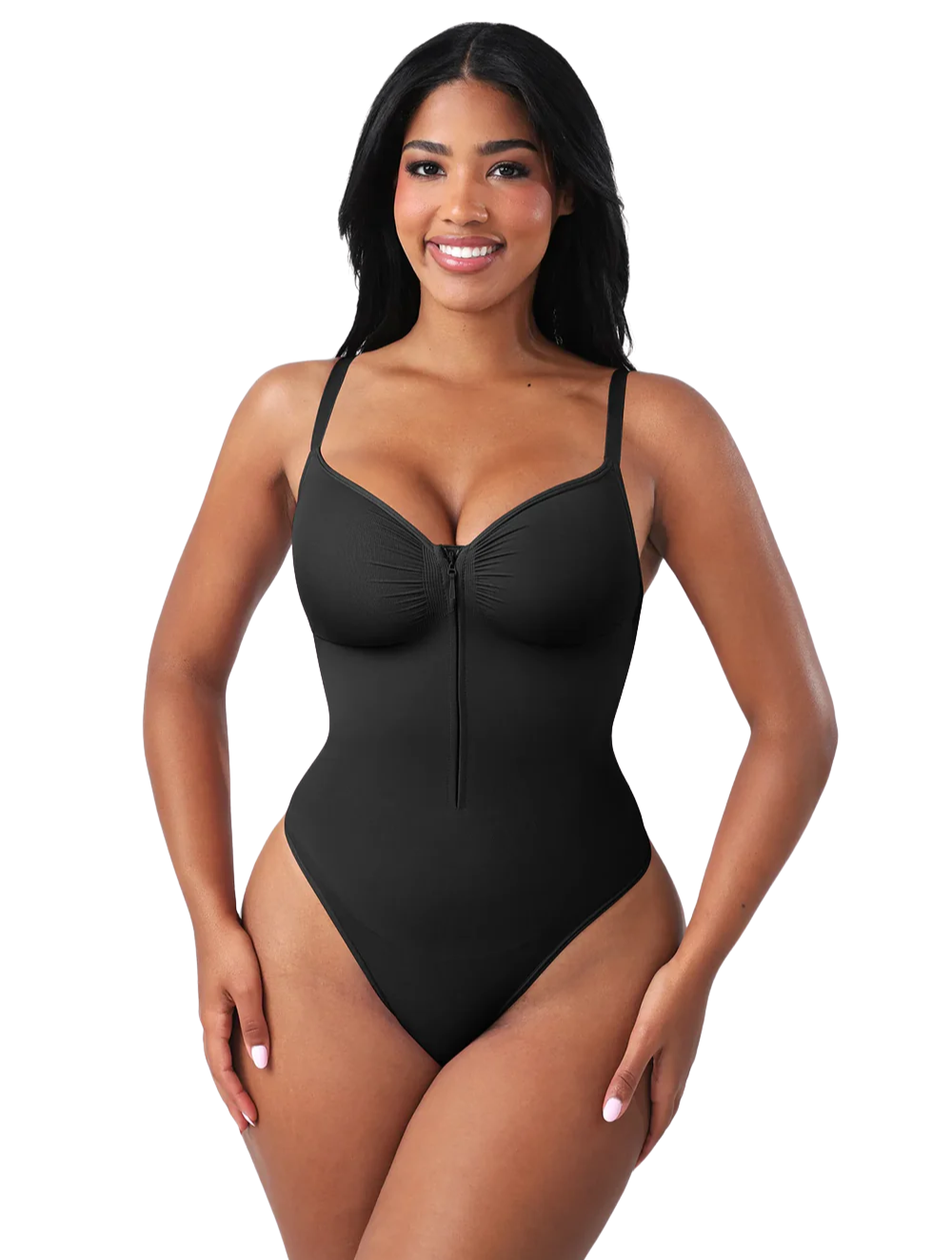 Comfure™  Seamless Tummy Control Zipper Sculpt and Support Bodysuit