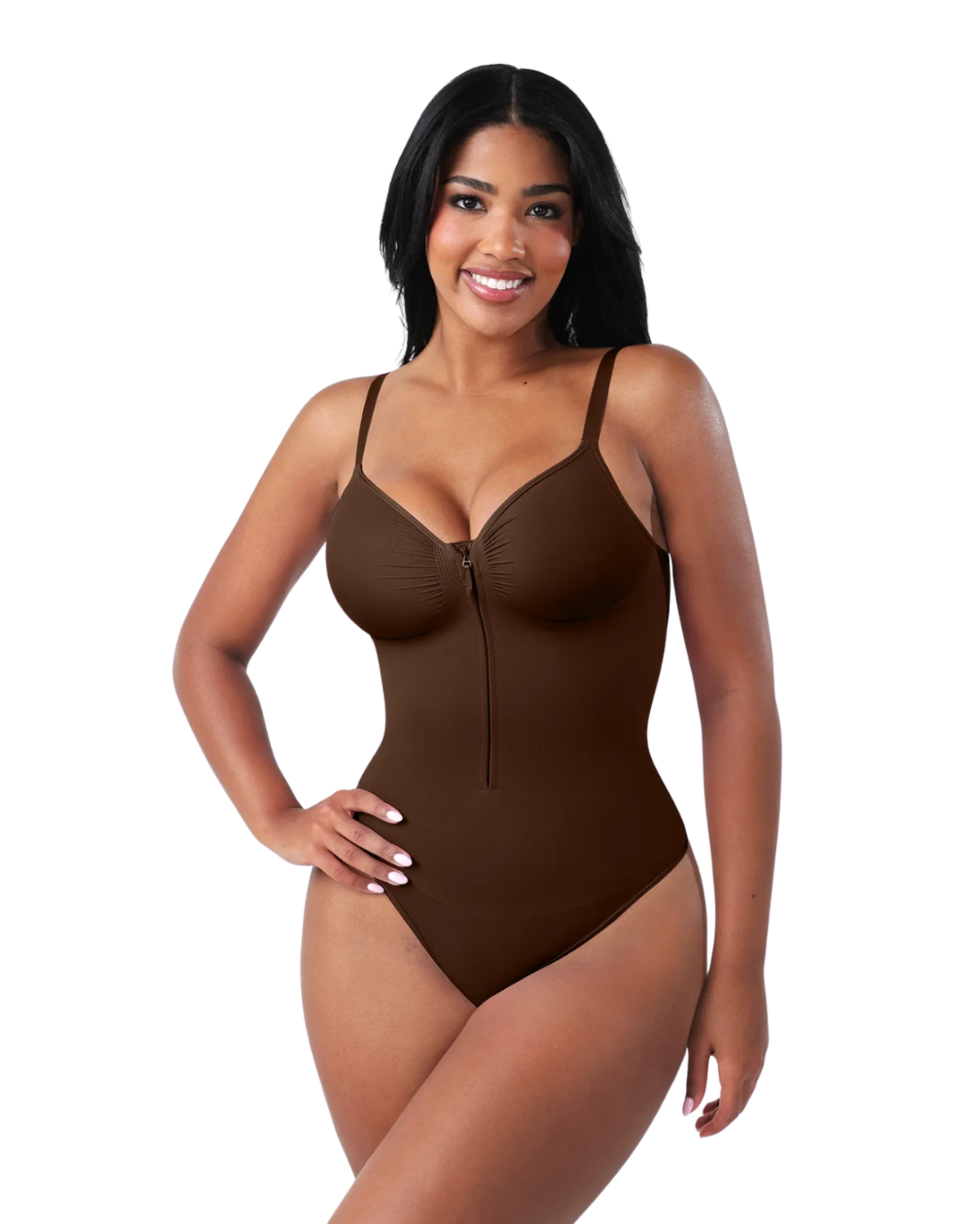 Comfure™  Seamless Tummy Control Zipper Sculpt and Support Bodysuit