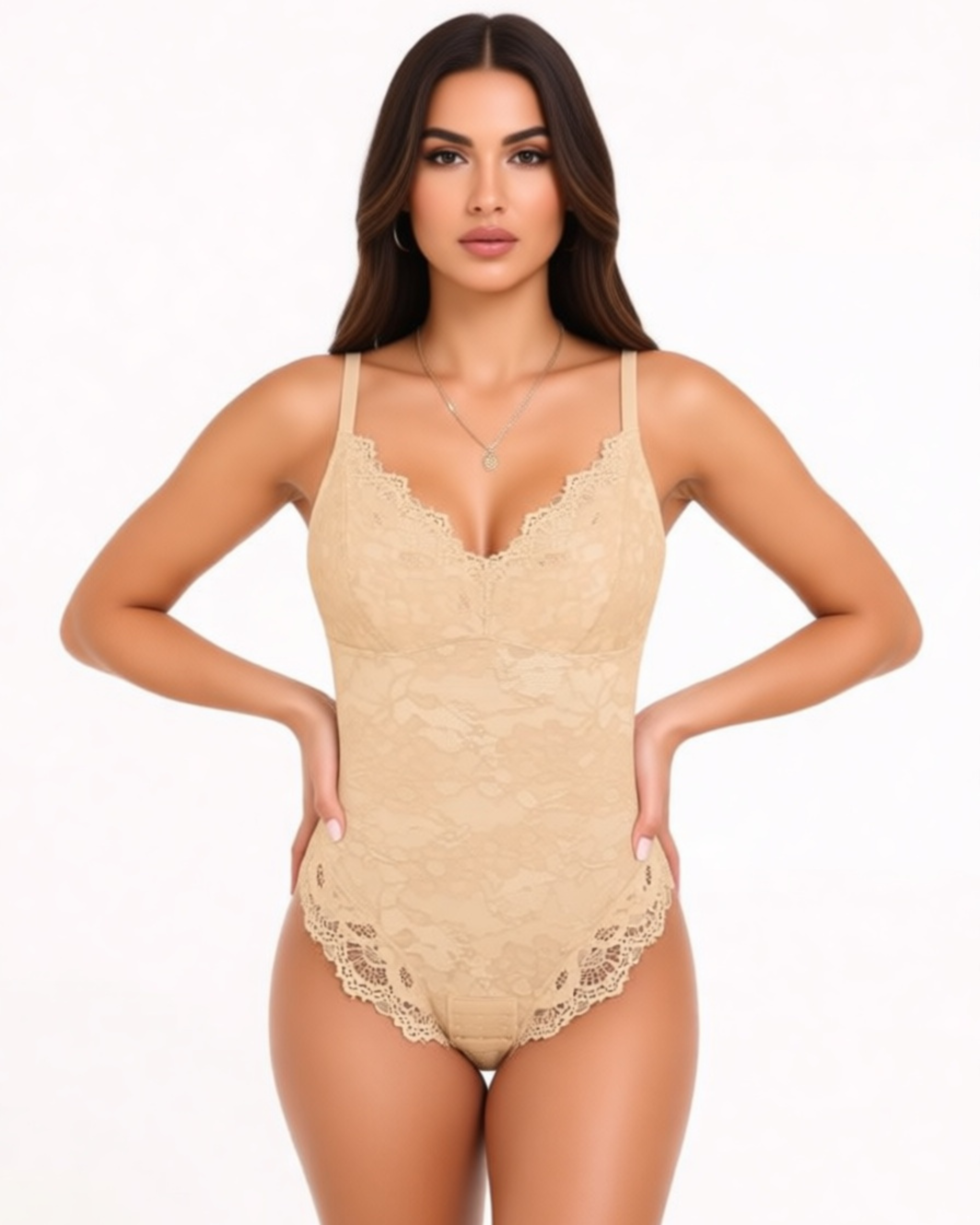 Comfure™ Tummy Control V-Neck Sleeveless Bodysuit