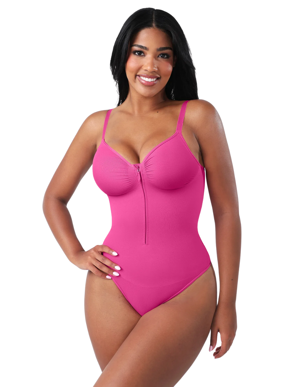 Comfure™  Seamless Tummy Control Zipper Sculpt and Support Bodysuit