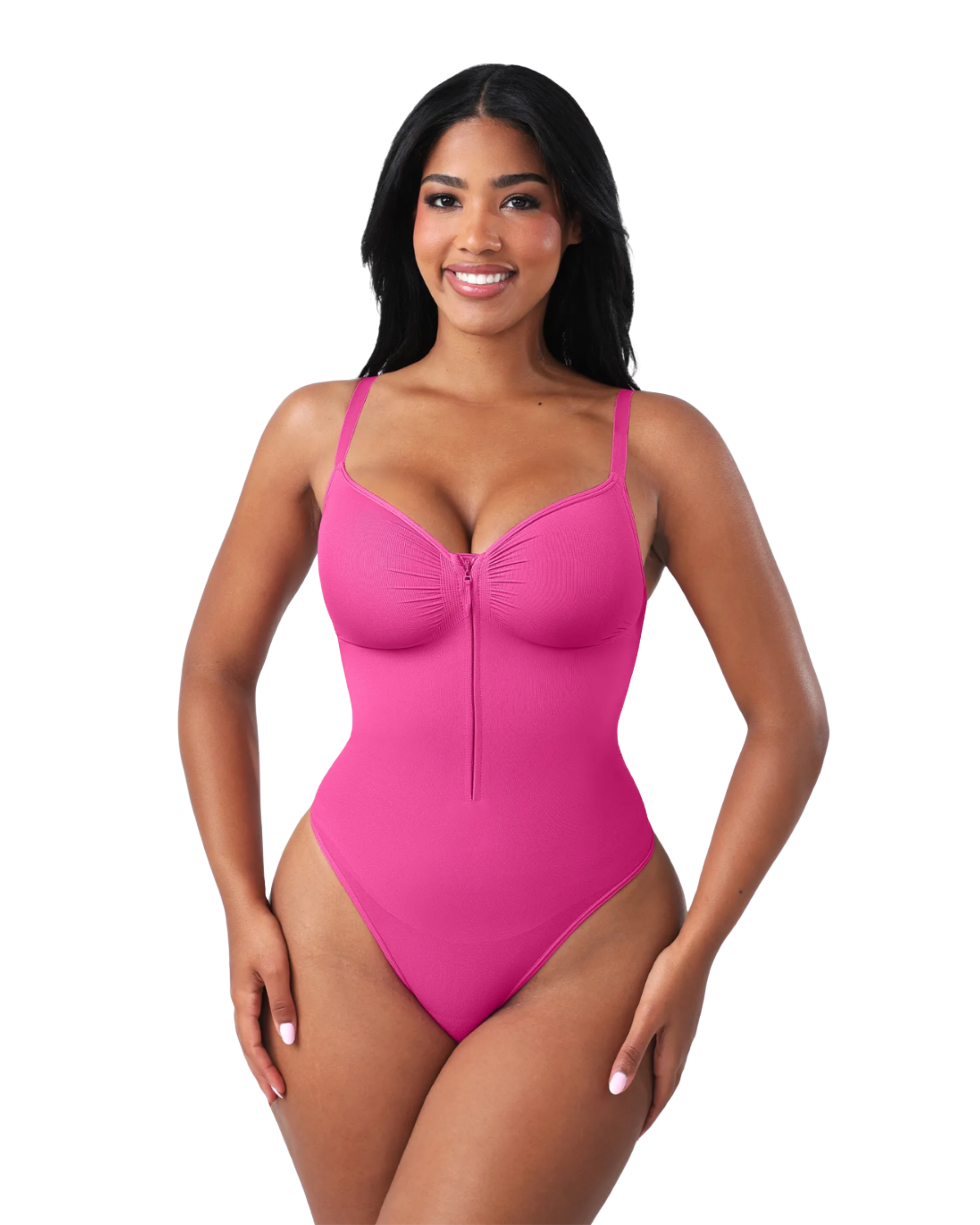 Comfure™  Seamless Tummy Control Zipper Sculpt and Support Bodysuit