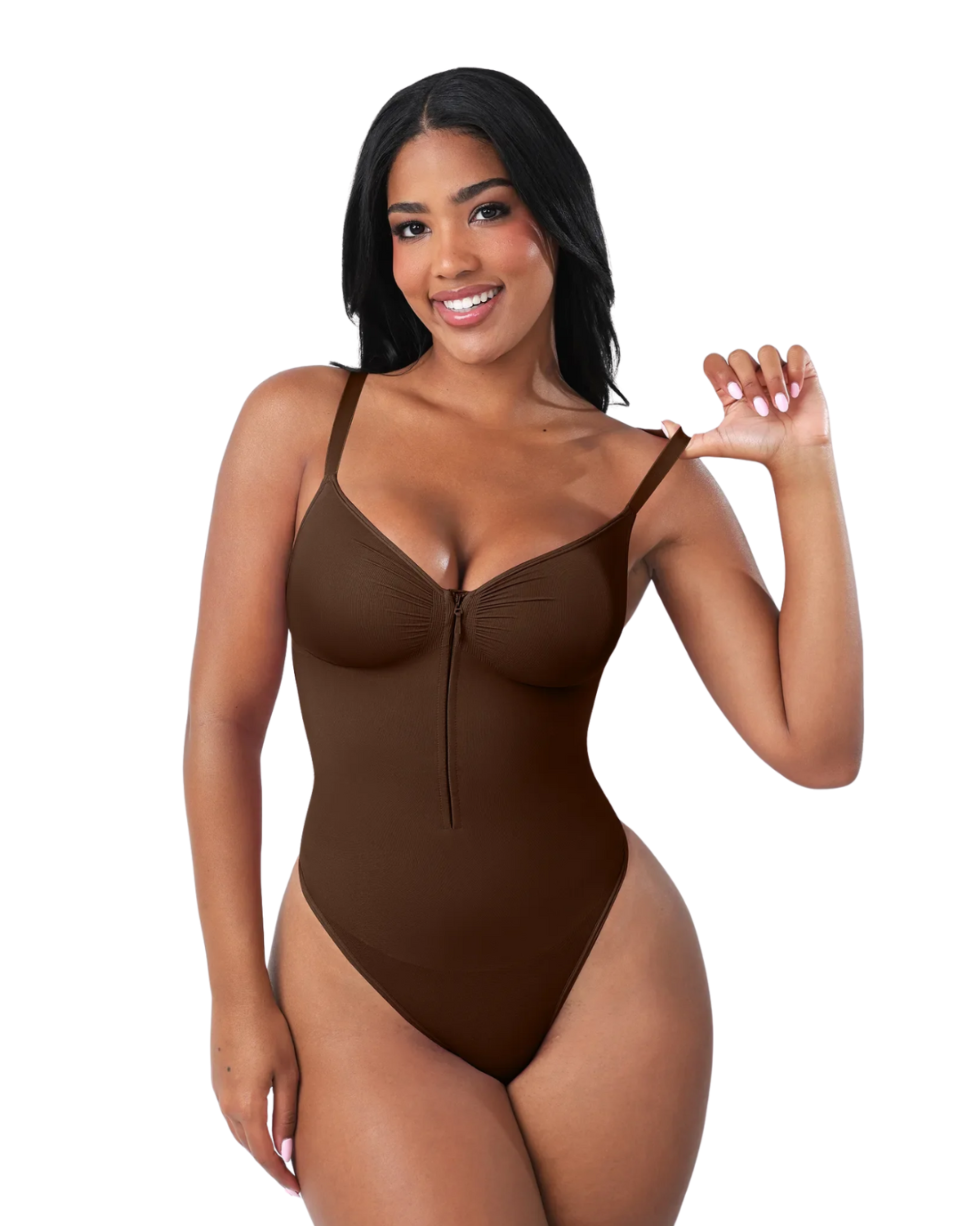 Comfure™  Seamless Tummy Control Zipper Sculpt and Support Bodysuit