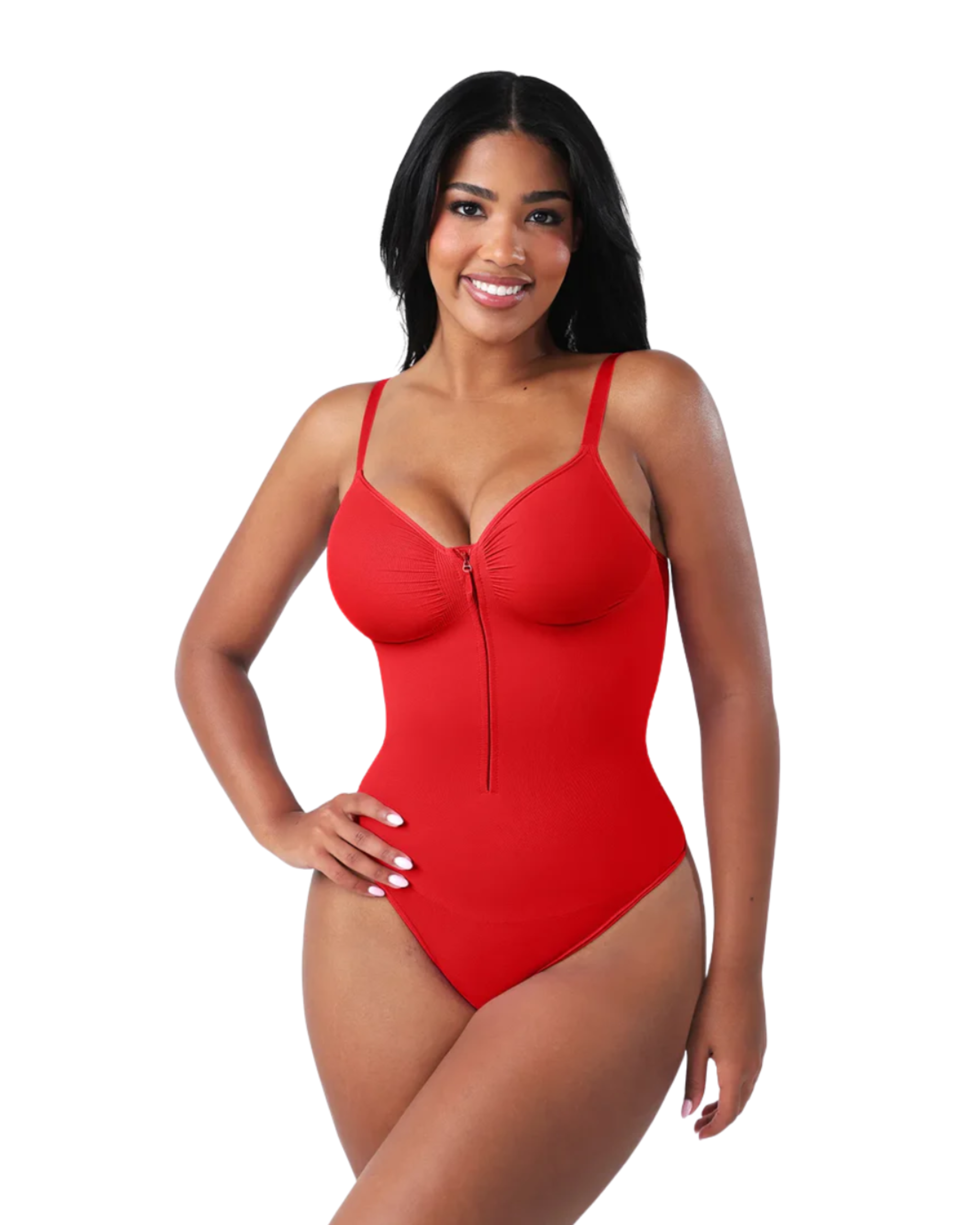 Comfure™  Seamless Tummy Control Zipper Sculpt and Support Bodysuit