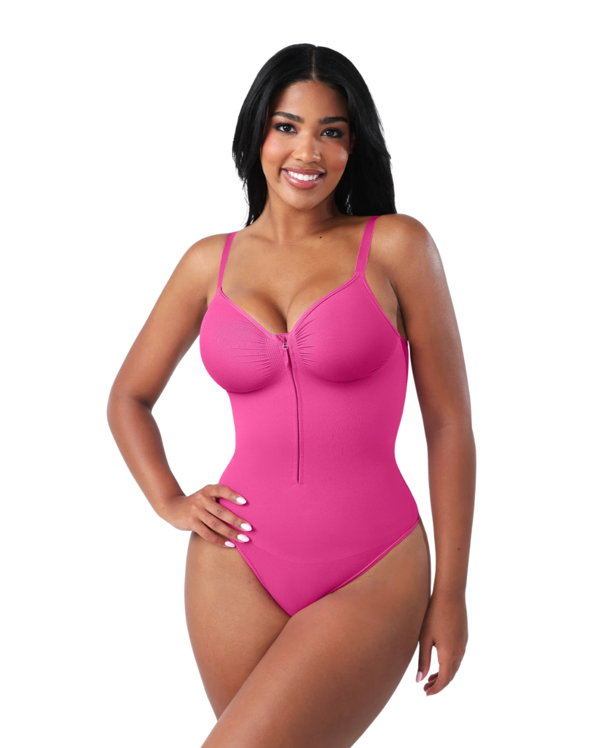 Comfure™  Seamless Tummy Control Zipper Sculpt and Support Bodysuit