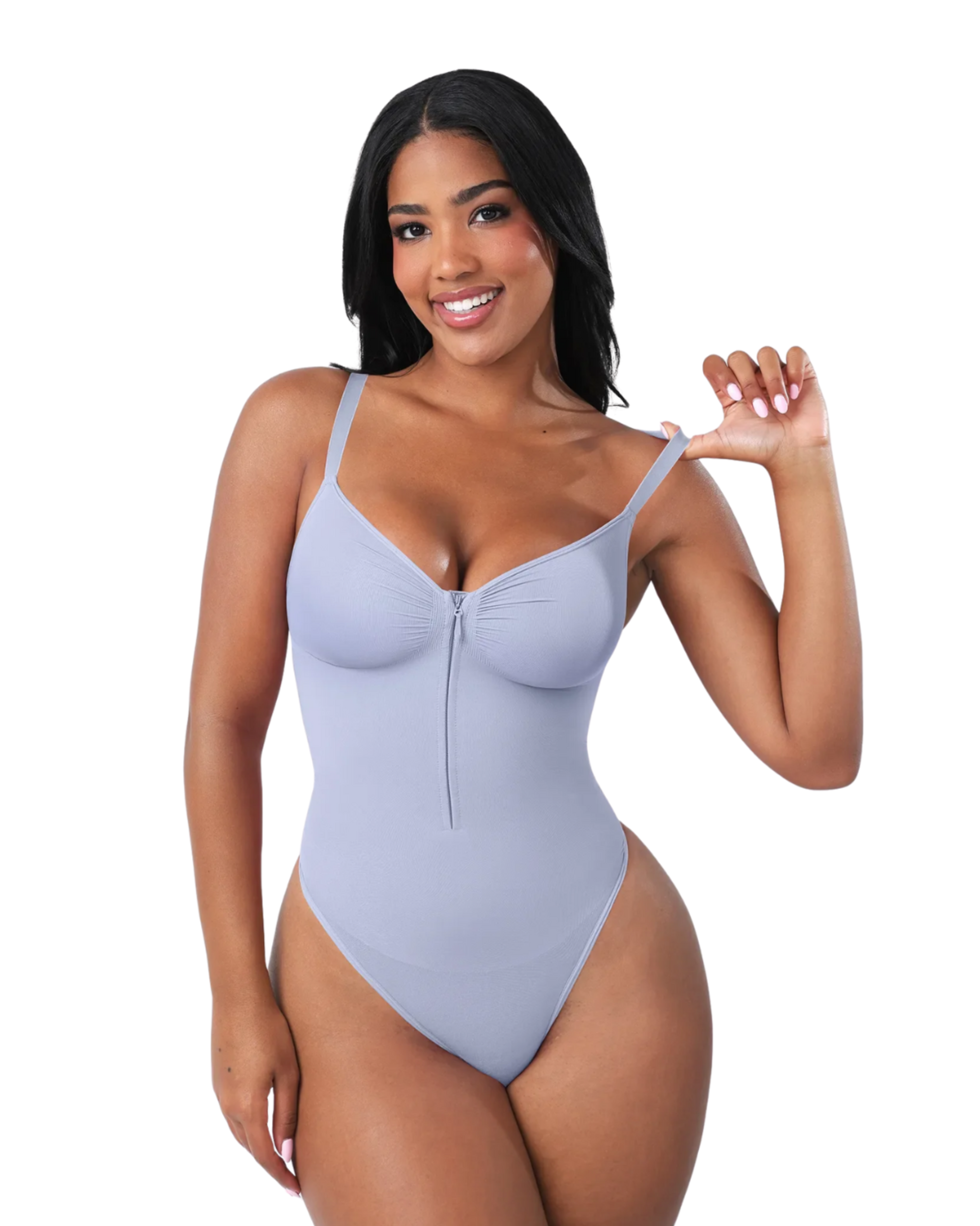 Comfure™  Seamless Tummy Control Zipper Sculpt and Support Bodysuit
