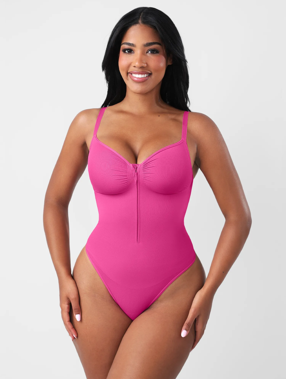 Comfure™  Seamless Tummy Control Zipper Sculpt and Support Bodysuit