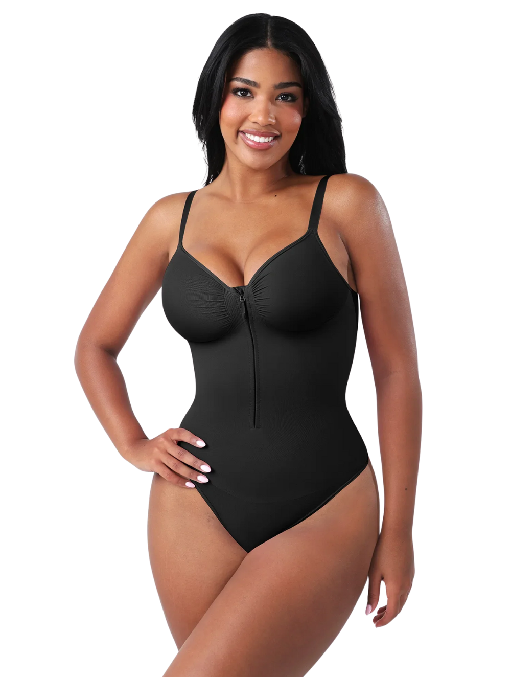 Comfure™  Seamless Tummy Control Zipper Sculpt and Support Bodysuit