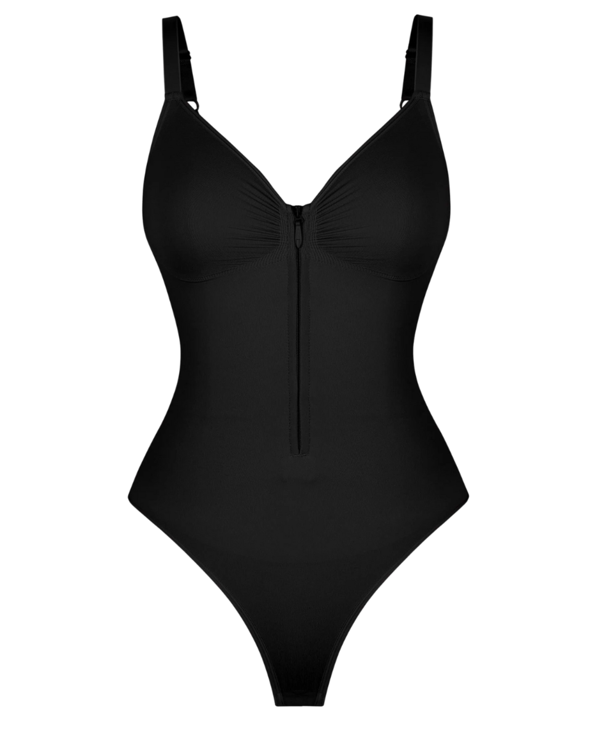 Comfure™  Seamless Tummy Control Zipper Sculpt and Support Bodysuit